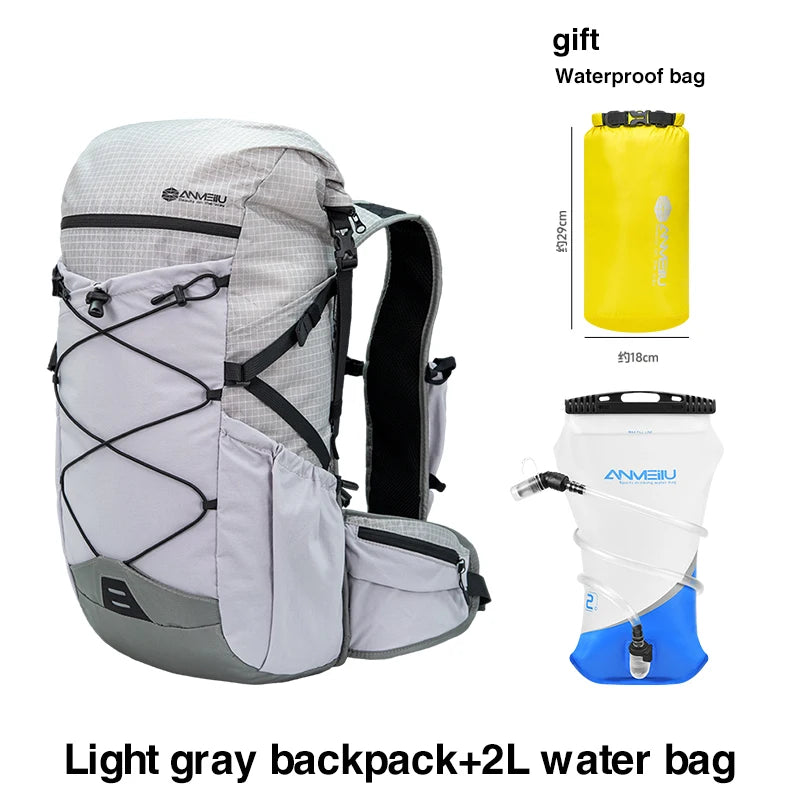 Anmeilu Mountaineering Backpack 30L Large Capacity Men Women Outdoor Travel Hiking Off-road Lightweight Sports Backpack