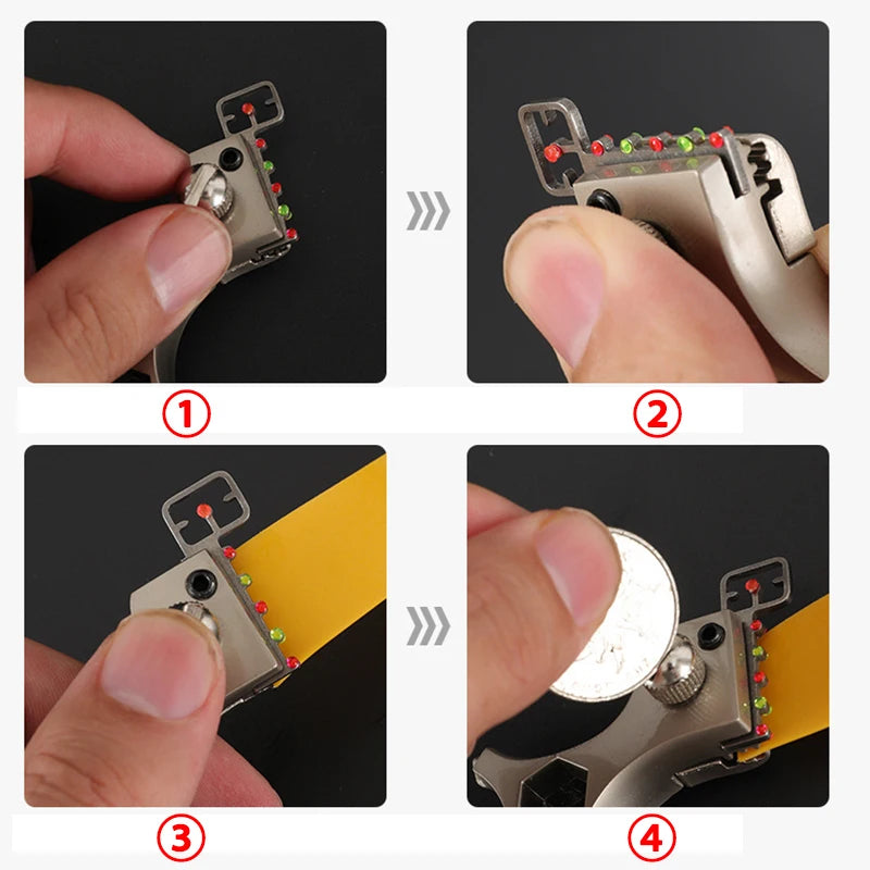 Alloy Slingsshot Multifunctional Slingshot High Precision Sling Catapult Slingsshot for Hunting Kit Adult Toys caza