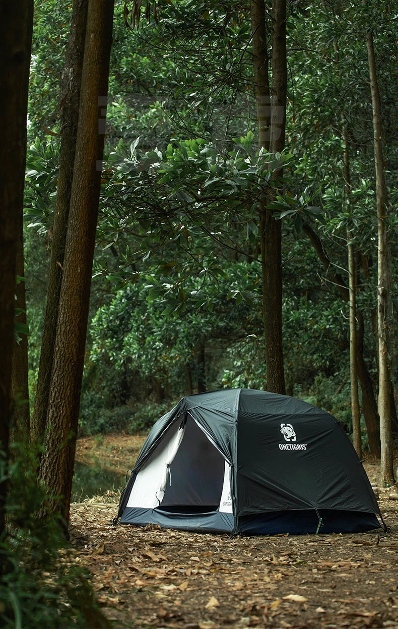 OneTigris STELLA Camping Tent Black Tigris Series Backpacking Shelter Easy Setup Instant 2-Person 4-Season Tent For Hiking