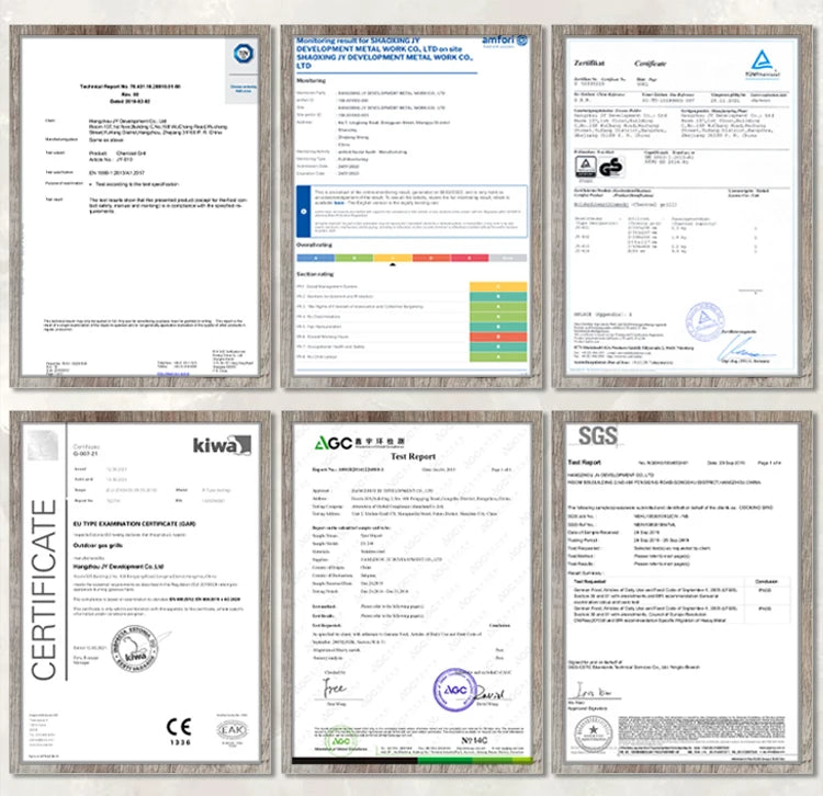 Factory Original Charcoal BBQ Grill With Side Tables Outdoor Smoker Ideal For Camping Tailgating Patio Garden