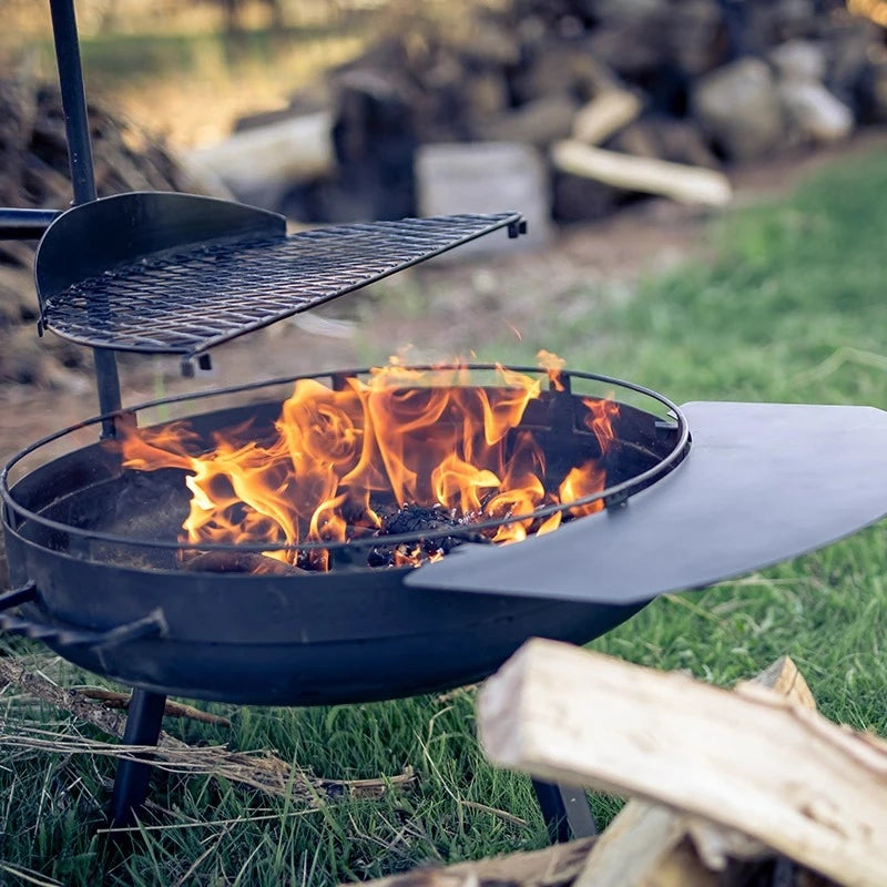 Outdoor BBQ Grill Patio Villa Grill Multifunctional BBQ Grill Brazier Portable