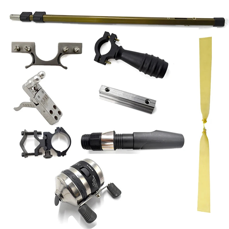 Slingshot Set Slingshot Precision Green Laser Telescopic High Power Catapult Use Reels for Outdoor Hunting Shooting New