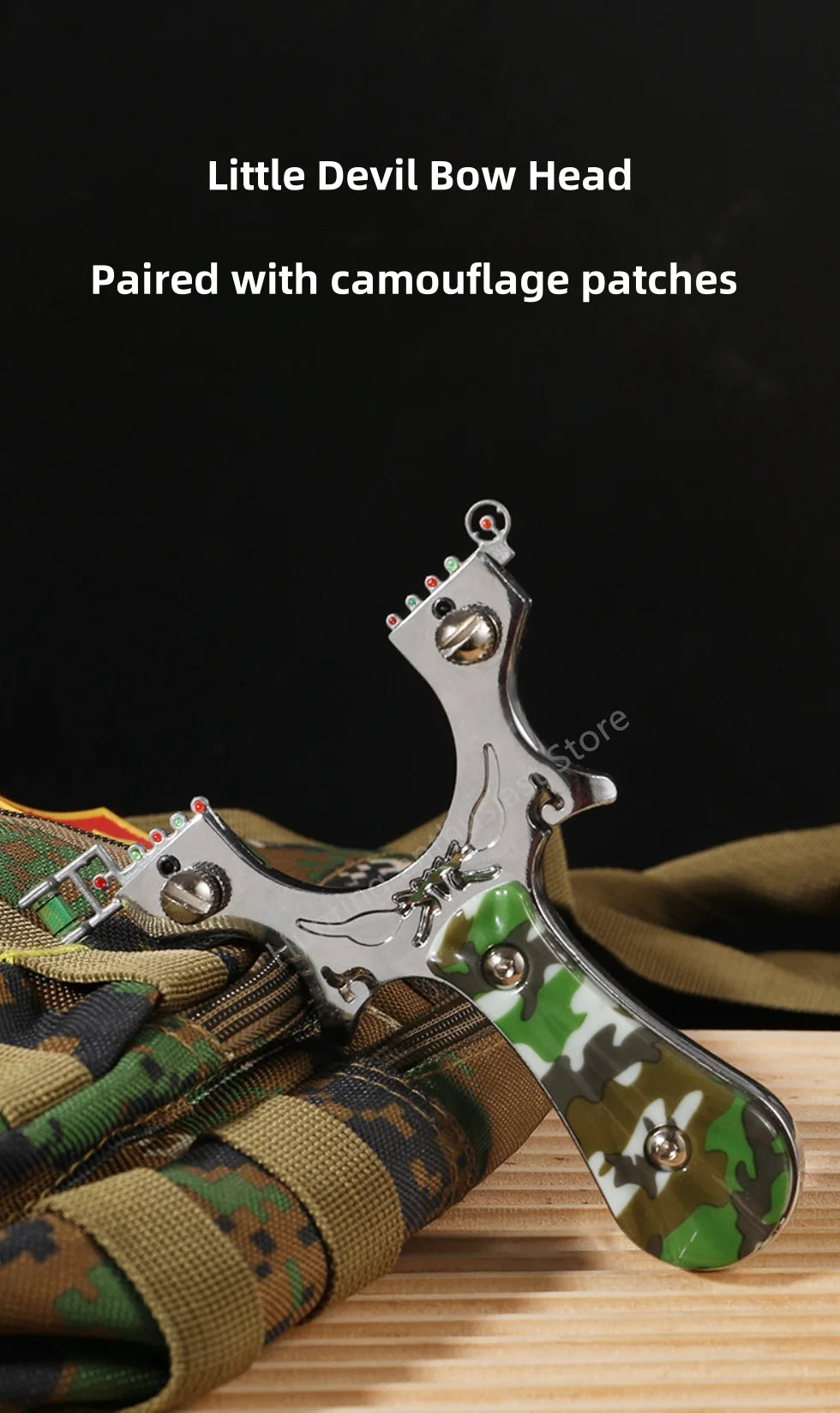 Outdoor hunting laser shooting slingshot high-precision alloy slingshot hunting high-power catapult