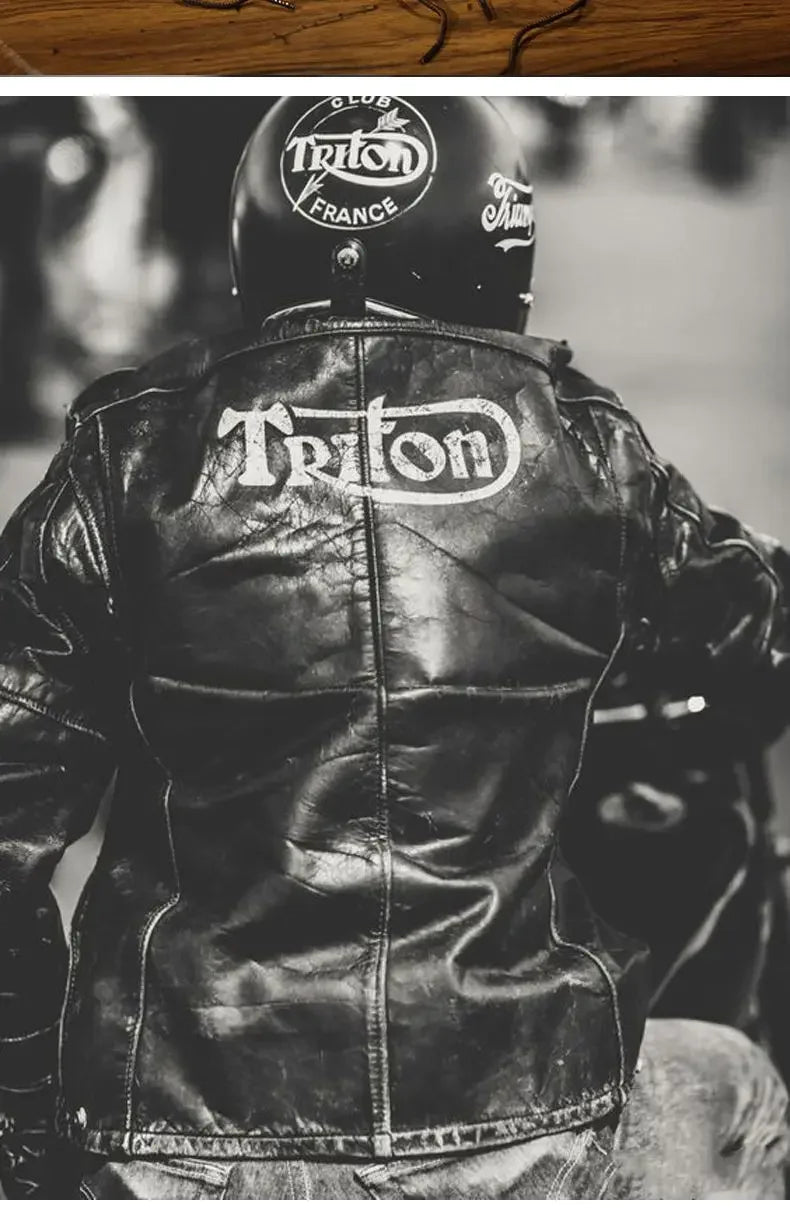 Four Seasons Boots Retro Work Boots Men's Trendy British Motorcycle Shoes Paratrooper Boots Extra Large Size 38-48