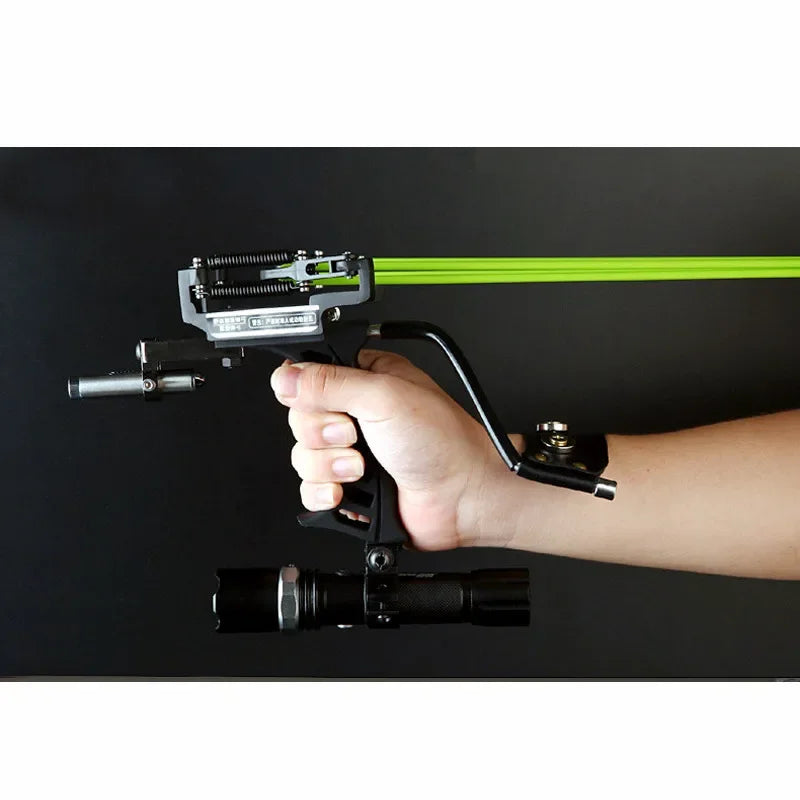 Powerful Slingshot Stainless Steel Slingshot Catapult Hunter Wrist Support SlingShot Outdoor Hunt Hike Bow Catapult HuntingTools