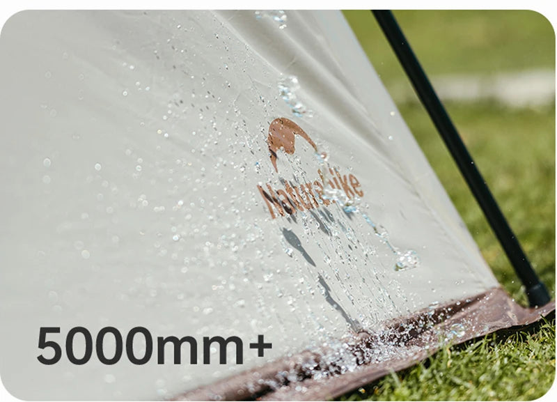 Naturehike Hexagonal Awning Tent Quick Opening Canopy Sunscreen Canopy PU5000 Sunshade Tent Outdoor Camping Travel Tarp Chimney