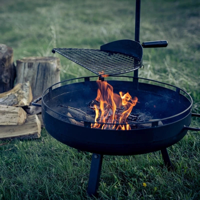 Outdoor BBQ Grill Patio Villa Grill Multifunctional BBQ Grill Brazier Portable