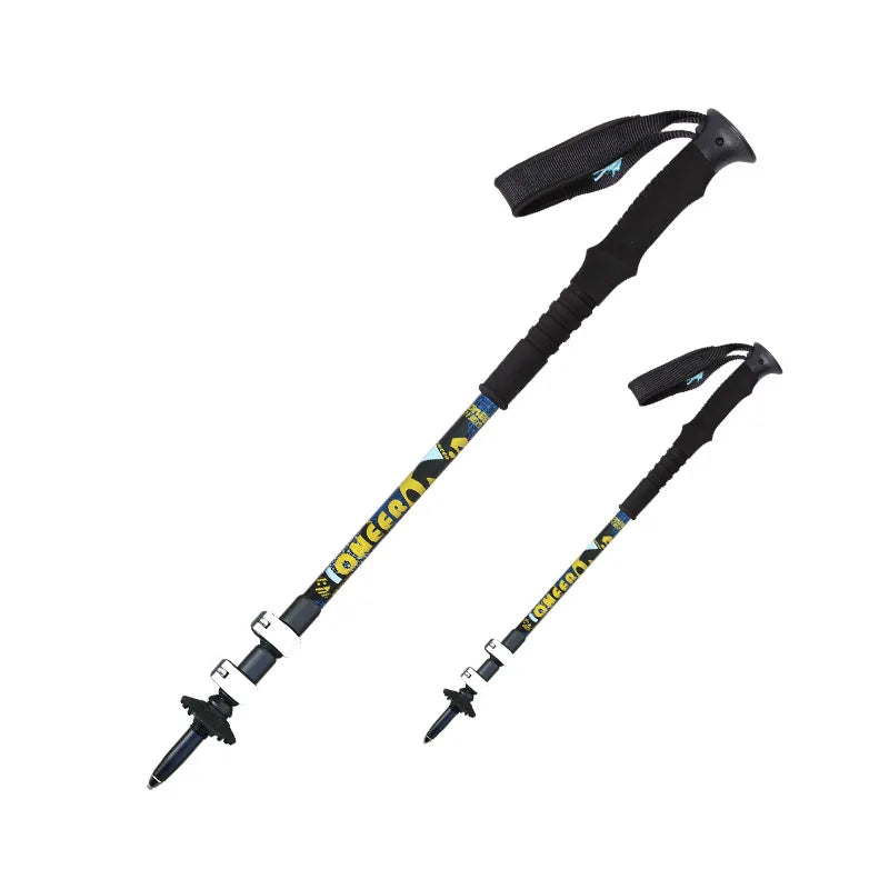 2Pcs/Pair Pioneer Trekk Poles Nordic Walking stick Telescopic Alpenstock Aluminum Alloy Shooting Walking Stick Crutch Senderismo