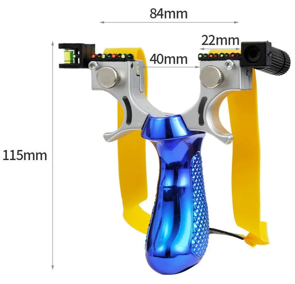 Slingshot High Precision Laser Shooting Hunting Sight and Laser Sight slingsshot Speciality Catapult for Outdoor Flat Leather