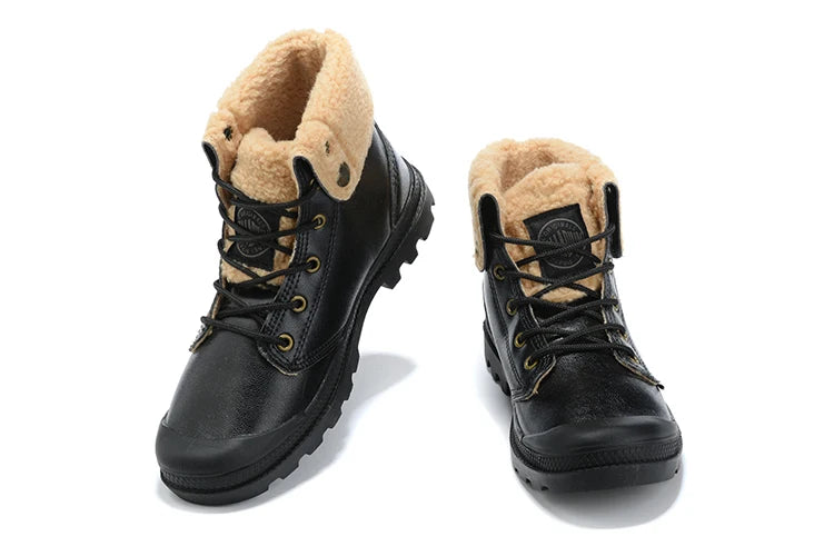 2025 New PALLADIUM Pampa Men Women Soldiers Boots Leather Zipper Ankle Boots Outdoor Dual Purpose Walking Shoes Casual Shoes