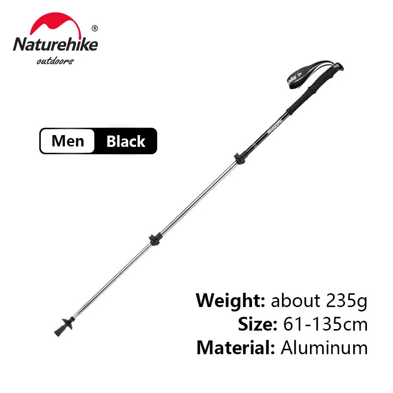 Naturehike ST01 Walking Sticks Ultralight Children Adult Telescopic Aluminum Alloy Trekking Pole Outdoor Camping Climbing Hiking