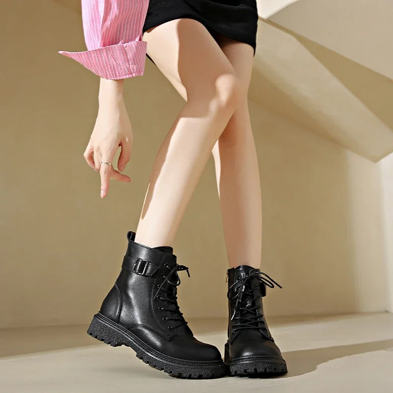 Women Boots 2024 Autumn Winter New Fashion Classic Short Boot Handsome Ankle Boot Work Clothes Shoe Botas de mujer black boots
