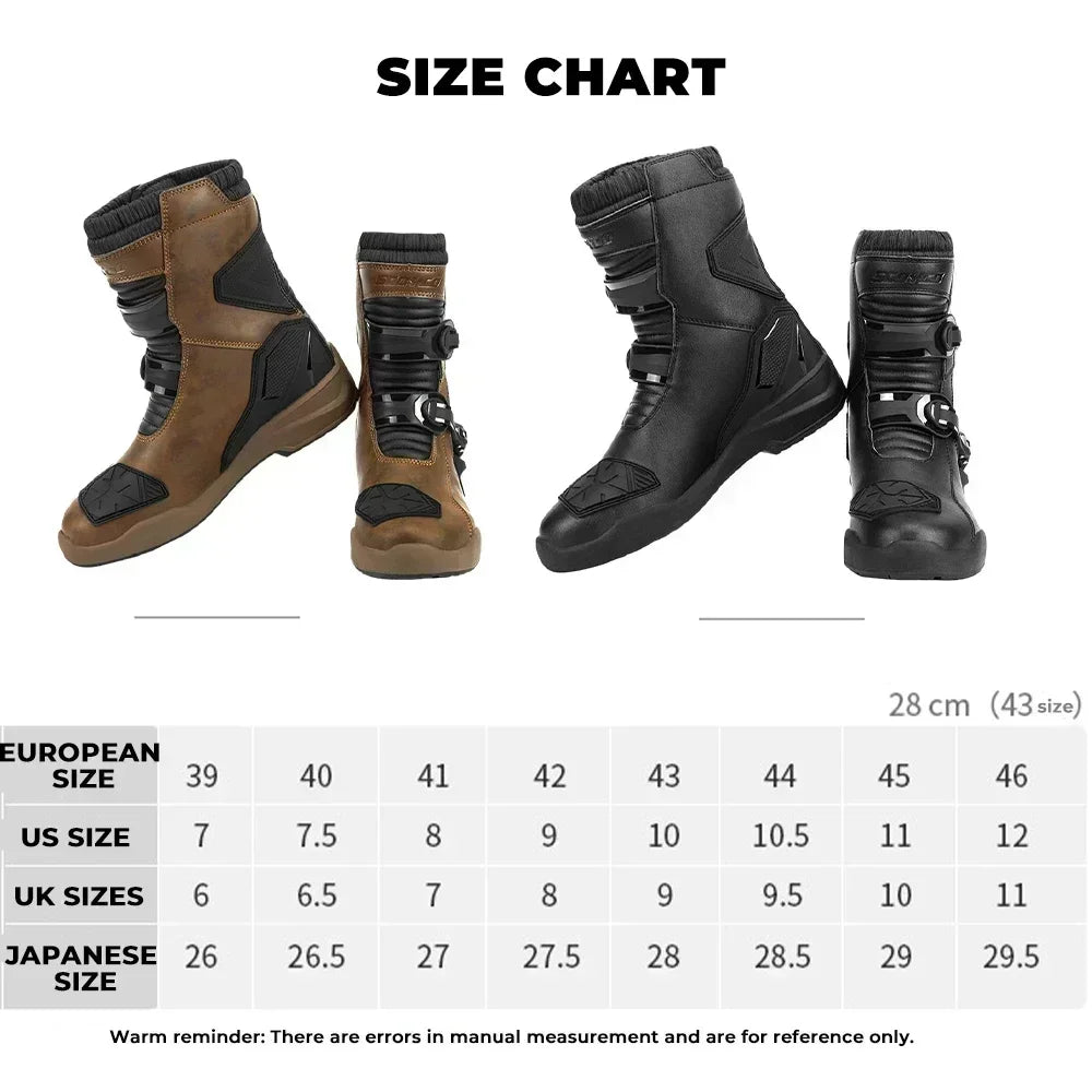 Motorcycle Long Boots Men Waterproof Motocross Riding Cycling Shoes Off-Road Motorbike Anti-drop Breathable Racing Equipment