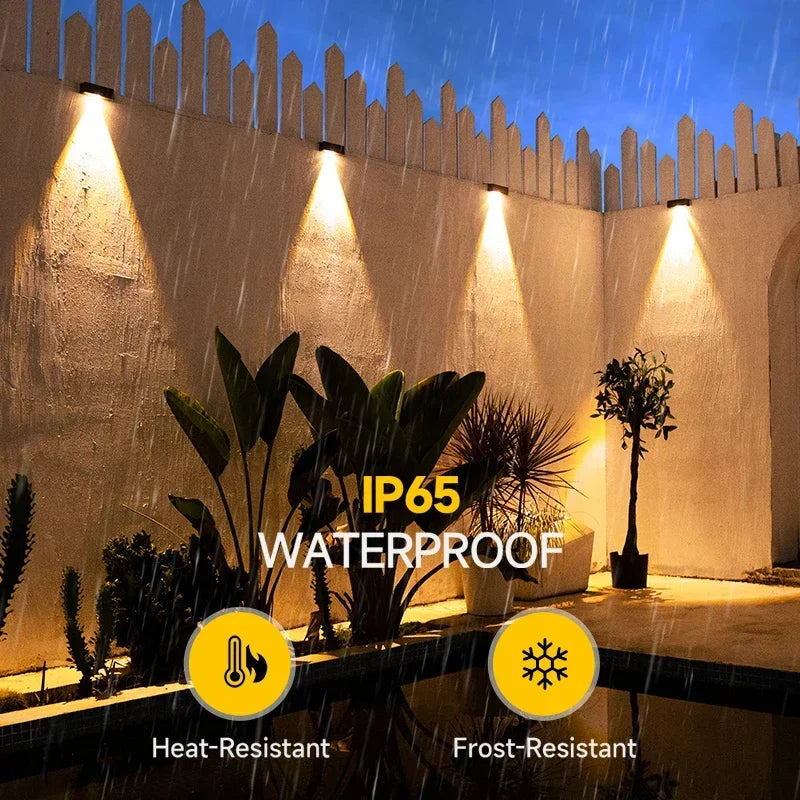 Ultra Bright Led Solar Outdoor Fence Lights Solar Deck Lights IP65 Waterproof Stair Step Lamp Patio Garden Decoration Light