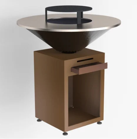 Commercial Corten Steel Outdoor BBQ Fire Pit Camping Charcoal BBQ Grill