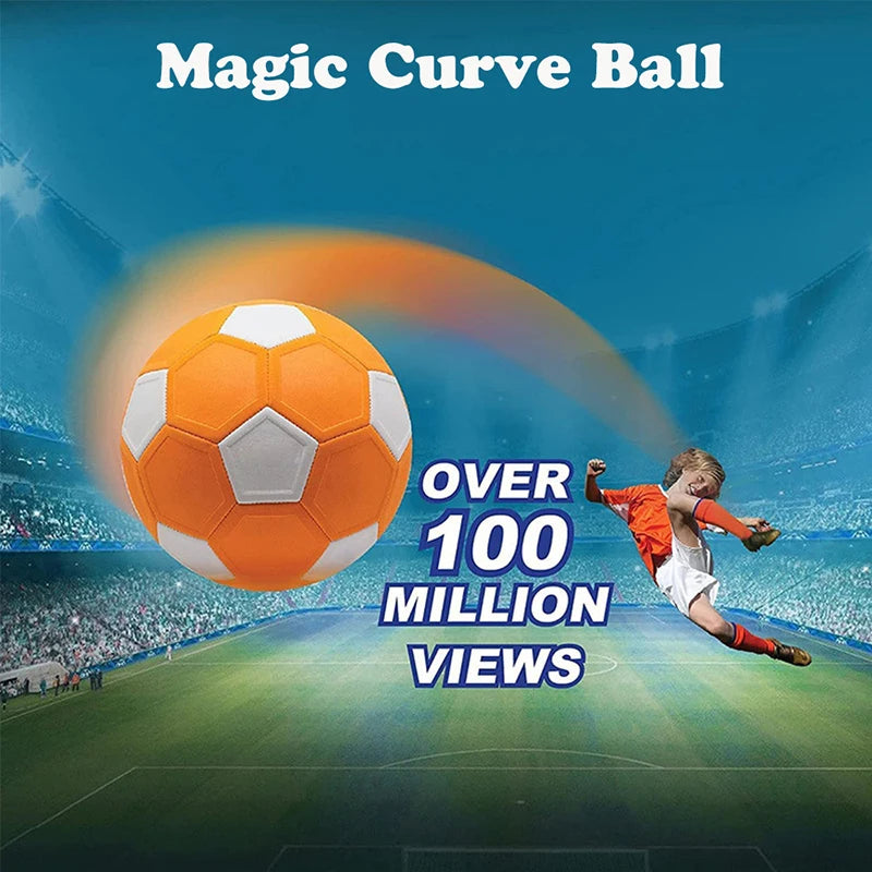 1pc Curve Swerve Soccer Ball Magic Football Toy Great Gift For Children Perfect For Outdoor Game Match Football Training Or Game