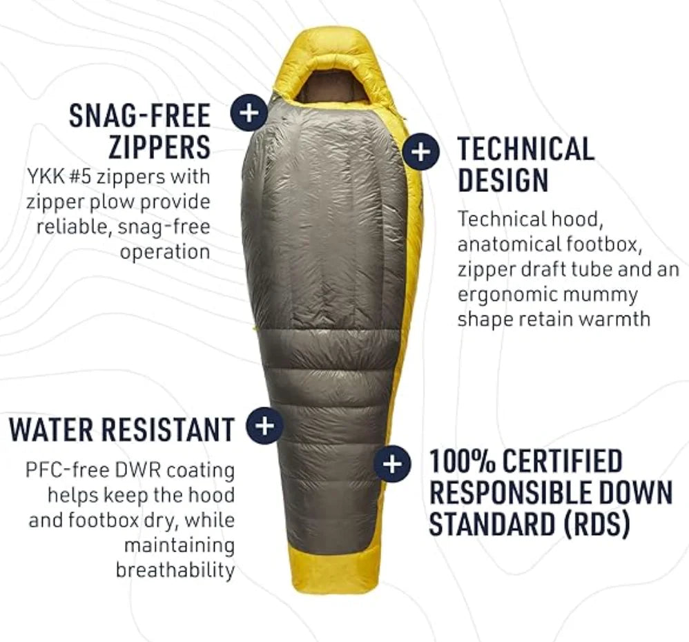 Factory Price Custom Mummy 0 Degree Winter 95 800 FP Goose Down Sleeping Bag Camping Hiking for Outdoor