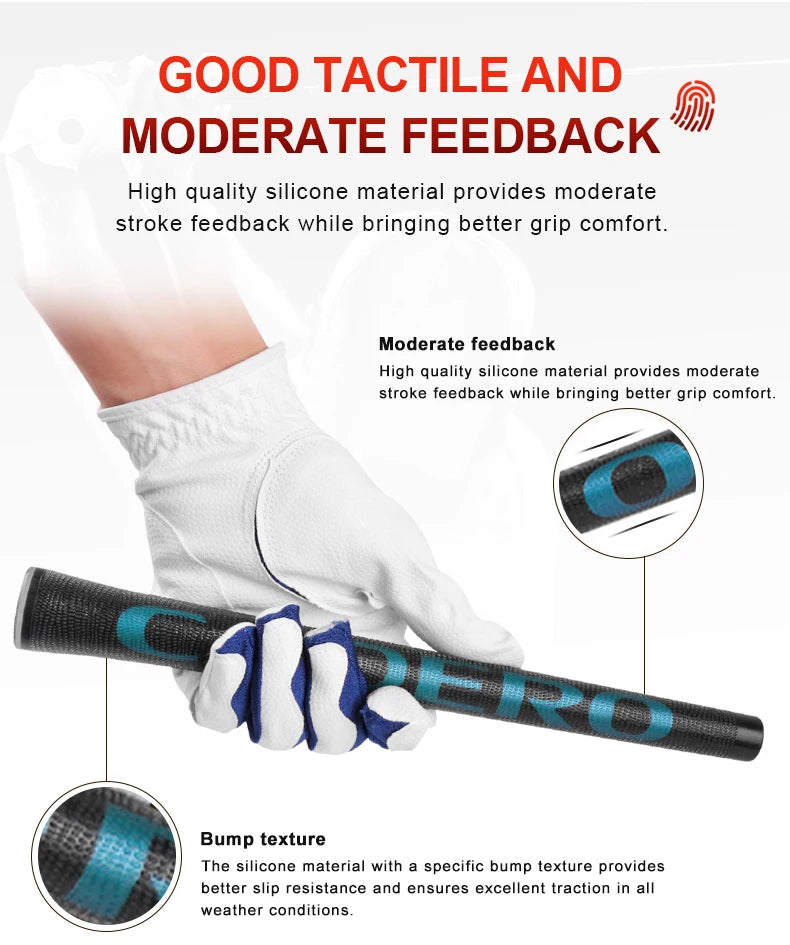 10 Golf Grips/set CADERO 2X2 AIR NER Crystal Standard Golf Club Grips 6-color Blend Available for Shock Absorption and Non-slip