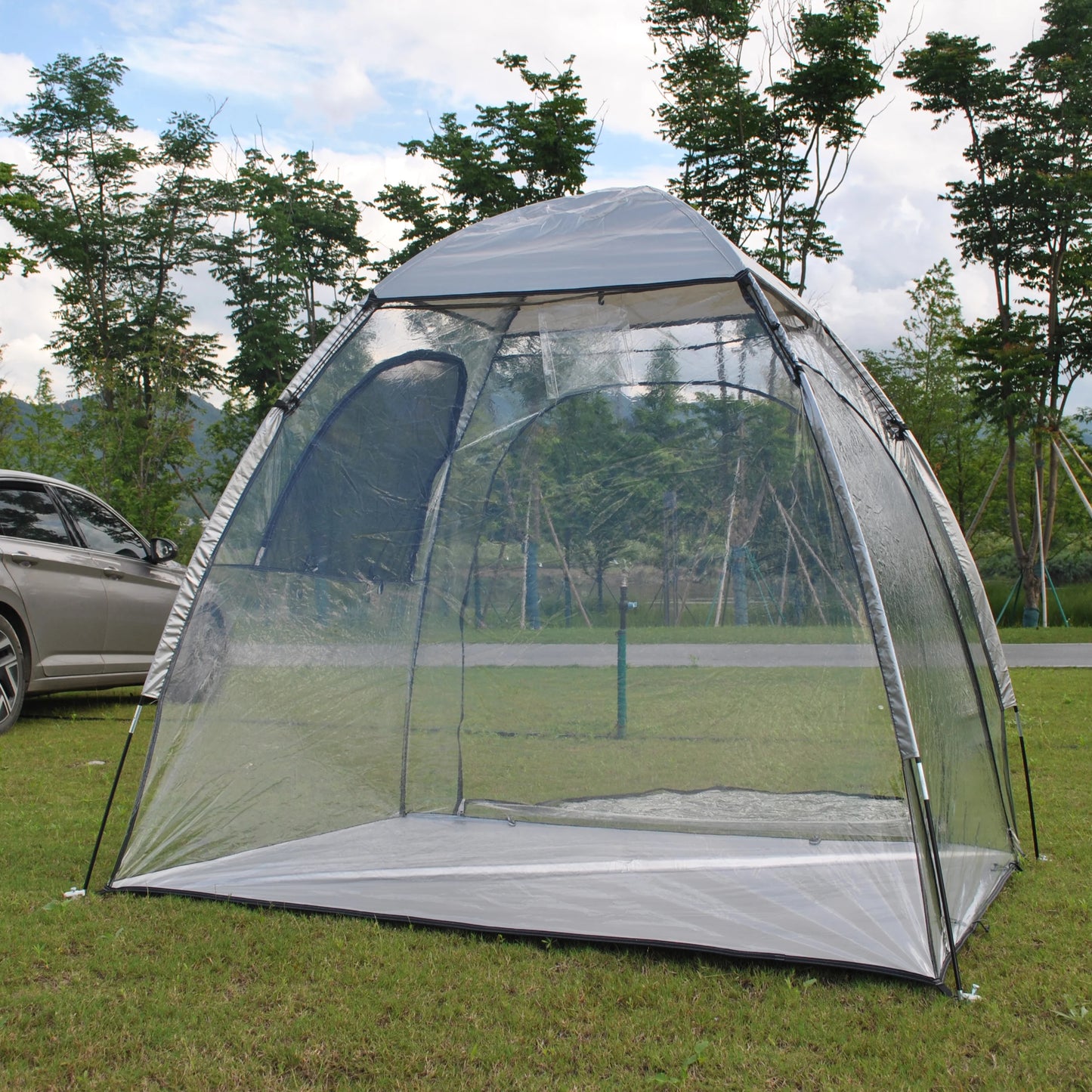 Sports Tent All Weather Clear Sport Shelter Waterproof and Windproof with Detachable Top Cover Rain Tent,PVC tent,Warm keep tent