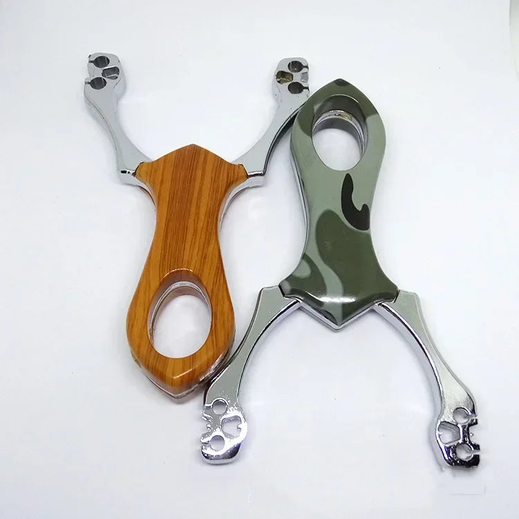 High quality Hunting Alloy Slingshot with Rubber Band High Precision Outdoor Hunting Shooting Catapult