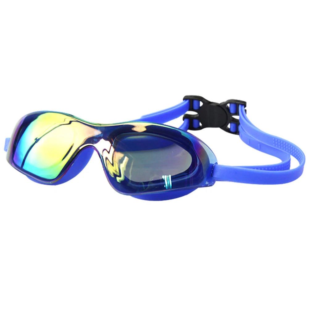 Electroplate Diving Glasses Anti-Fog Swim Pool Eyewear Adjustable Swim Sports Eyewear for Women Men Youth Kids