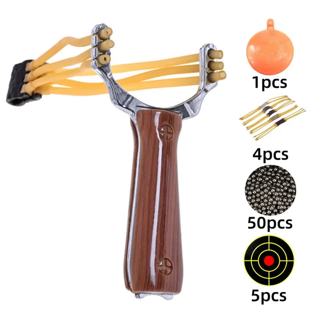 Powerful Sling Shot Aluminium Alloy Slingshot Camouflage Bow Catapult Outdoor Hunting Shooting Professional Slingshot