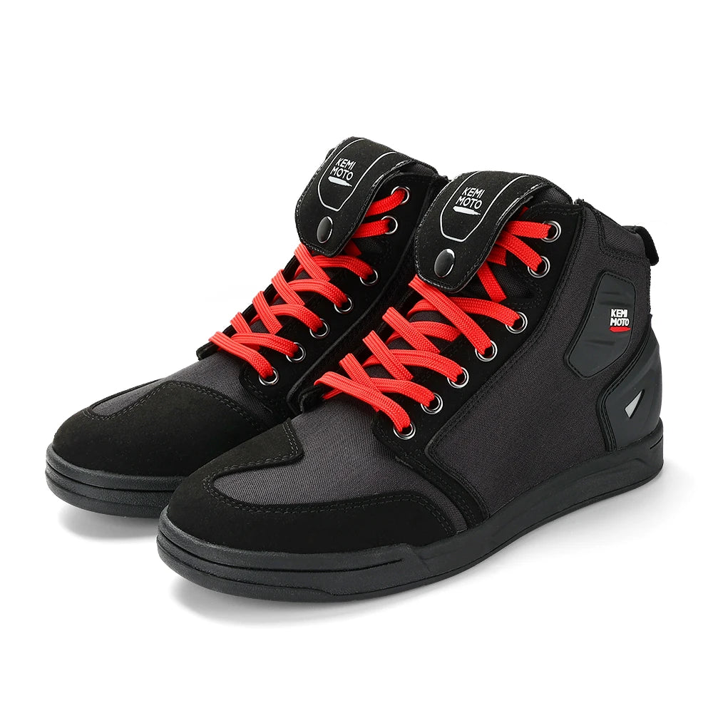 KEMIMOTO Motorcycle Riding Short Boots Men Summer commuting Shoes Sneakers Anti-slip Protection Breathable Casual rides Gear