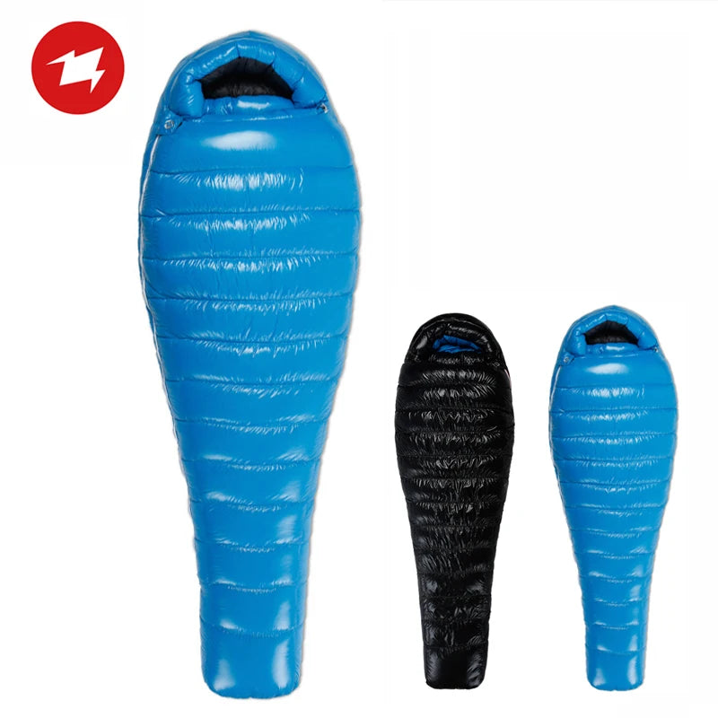 AEGISMAX D Duck Down Sleeping Bag Outdoor Camping Ultralight Mummy Stype Nylon Bag