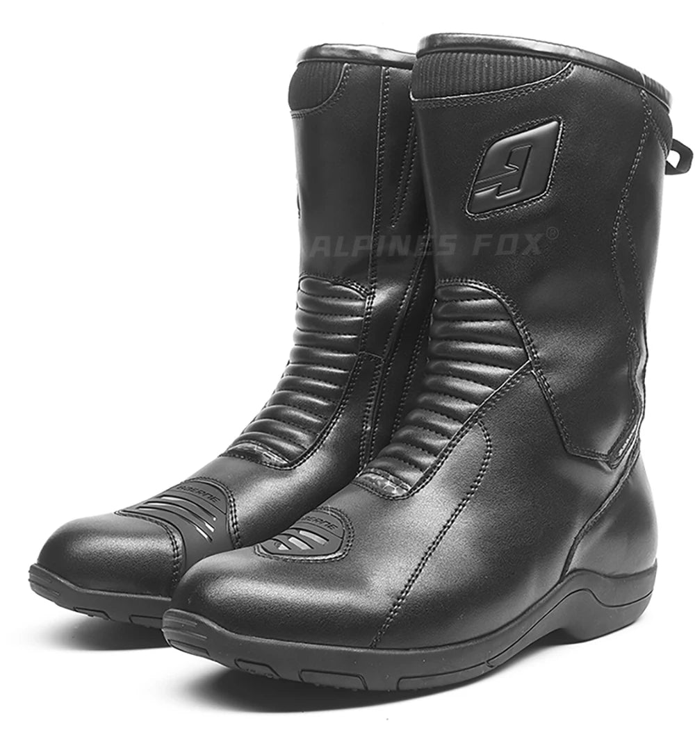Long Motorcycle Riding Boots Waterproof Cowhide Shoes Motorcycle Leather Shoes Professional Boots Racing Bottes Motocross Boots