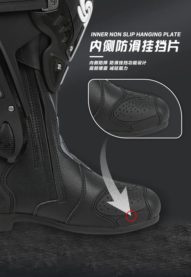Motocross Summer Boots All Terrain Breathable Water-repellent Off-Road Boots Anti-collision Riding Boots HighTop Racing Shoes