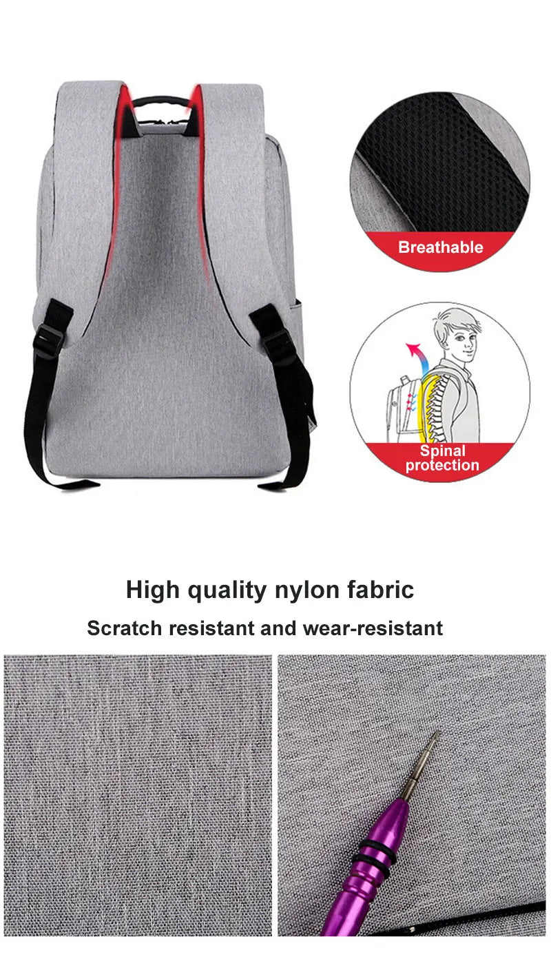 Unisex Waterproof Travel Backpack Men and Women Multifunctional Laptop Bags With USB Charging School Bag Boys Girls Backpacks