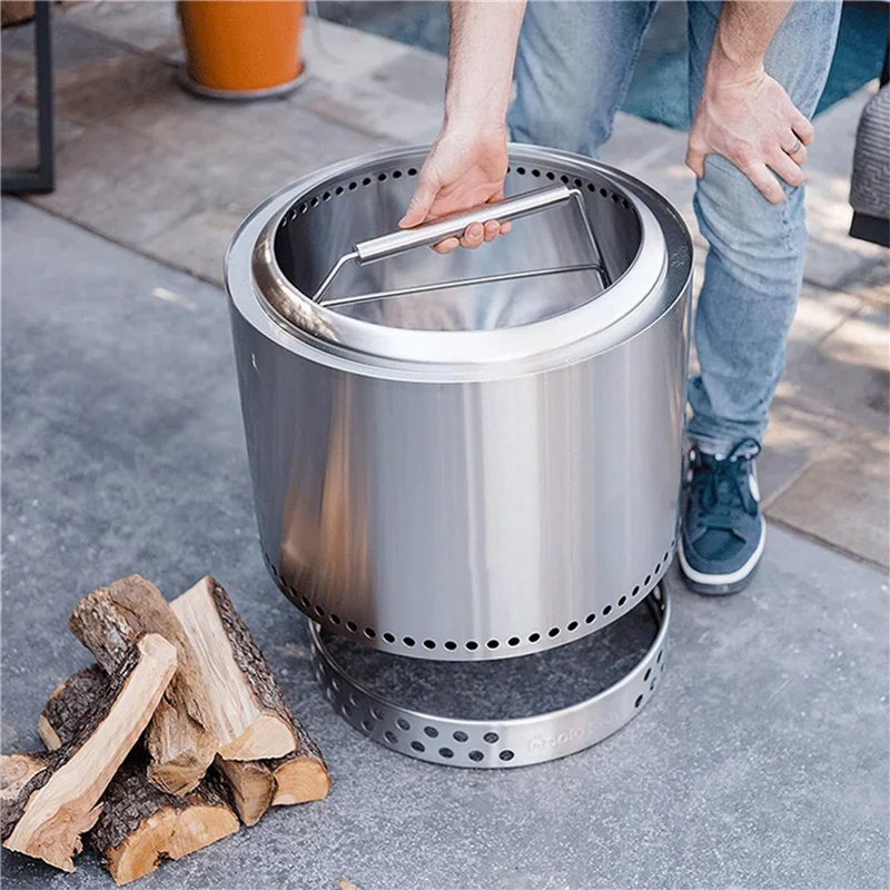 ABUL-2X For Solo Stove Bonfire Fire Pit Handle Accessory Great Portable Camping Outdoor Fire Pit Tool For Camp Equipment