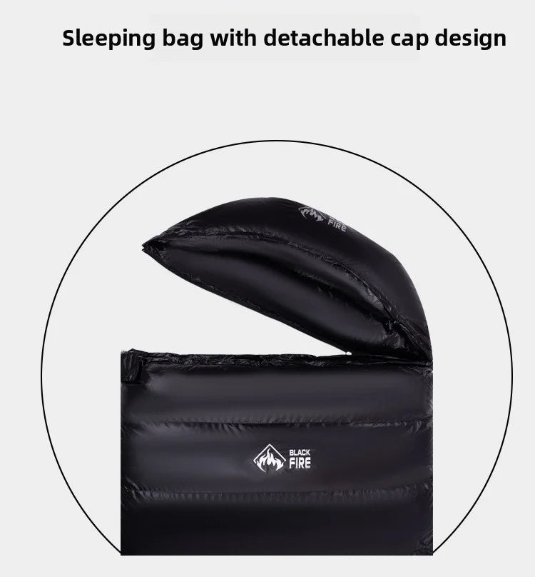 BLACK FLRE Goose Down Adult Envelope Outdoor Light Portable Sleeping Bag Down Sleeping Bag