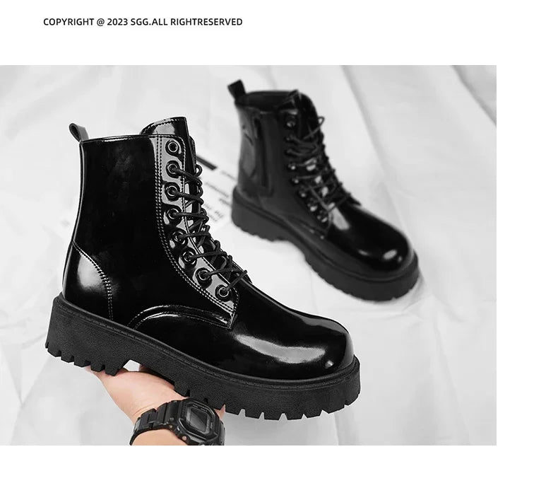 Boots Mens Shoes Casual Outdoor Platform Leather Walking Sports Fashion Luxury Designer Couple Unisex Women Ankle