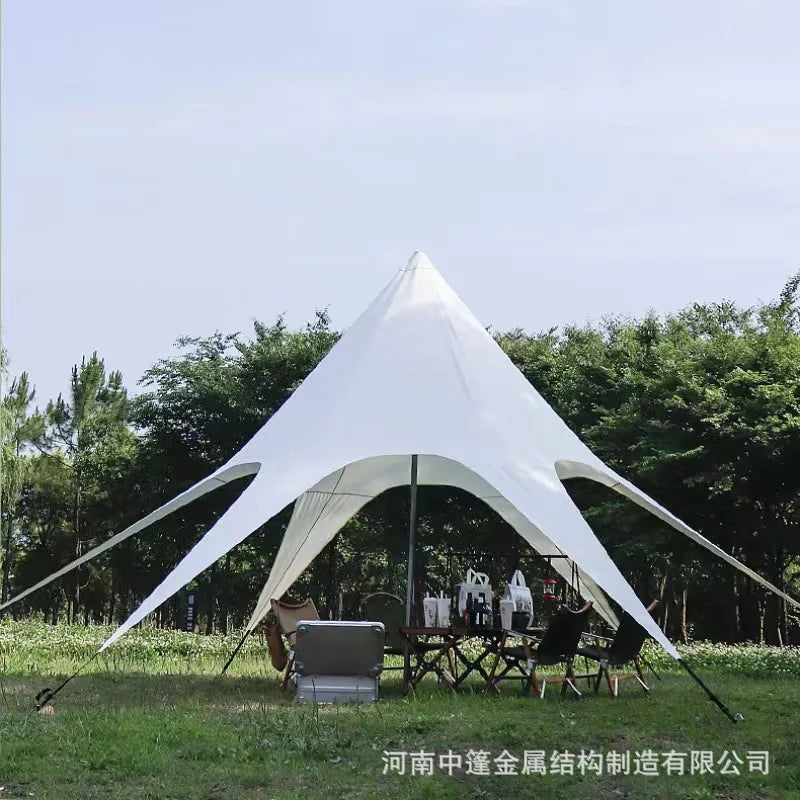 Hump Tent Octopus Shape Waterproof Sunscreen,Cloud Top Canopy Large Space Multiple Sizes Thick Oxford,for Camping Wedding Party