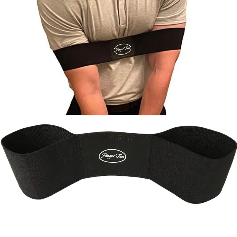 Professional Elastic Golf Swing Trainer Arm Band Belt Gesture Practice Assistance Belt Posture Corrector Golf Training