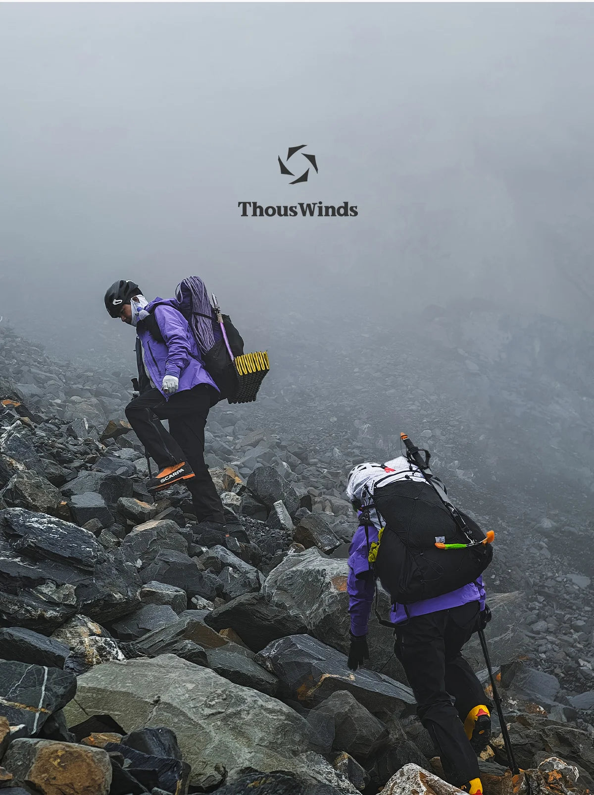 ThousWinds GaleCore 40+10L Lightweight Hiking Backpack Dyneema Trekking Pack Waterproof Bagpack