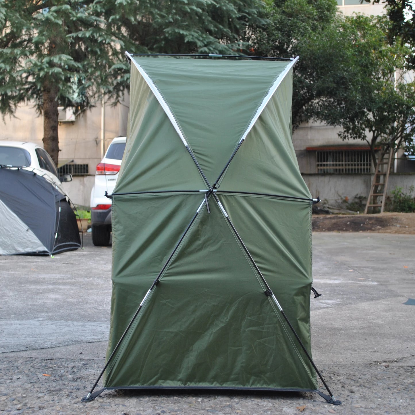 Durable Cot Tent for Camping, Light Weight, Backpacking Tent, Solo, 4000mm Camping Cot Package Not Include