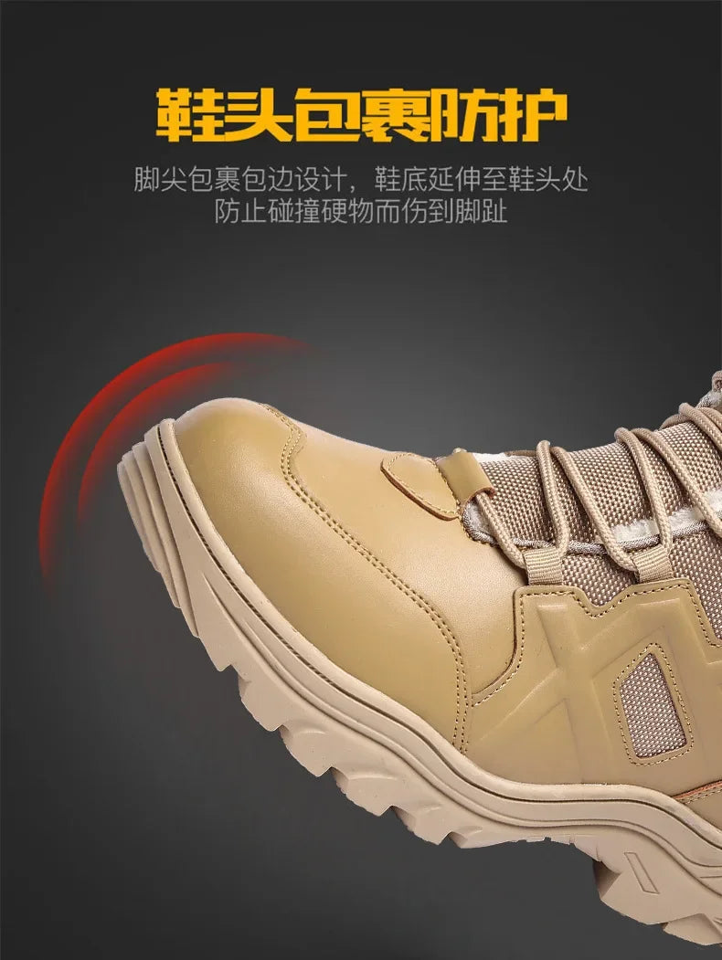 Winter High Top Outdoor Couple Hiking Boots Anti-fall Motocross Rider Boots BootPlus Size Mens Motorcycle Shoes