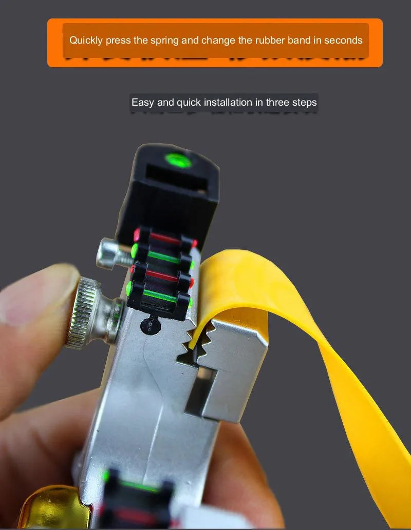 Laser Aiming Slingshot Set Resin Outdoor Hunting Catapult with Flat Rubber Band Outdoor High Precision Shooting Accessories Tool