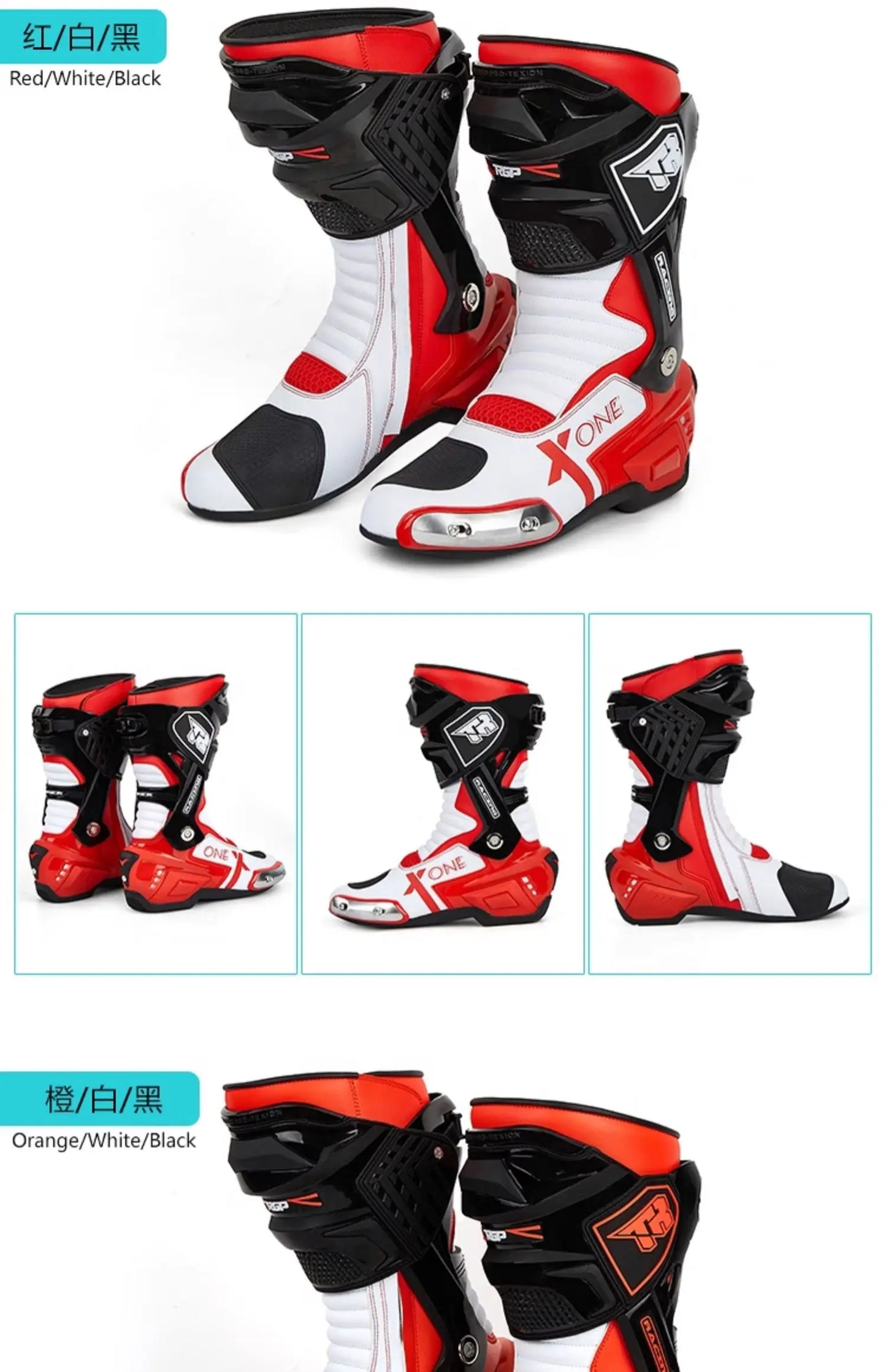 Professional Motorcycle Boots Waterproof Motocross Boots Non-slip Motorcycle Off-road Shoes Motorcycle Protective For 4 Season