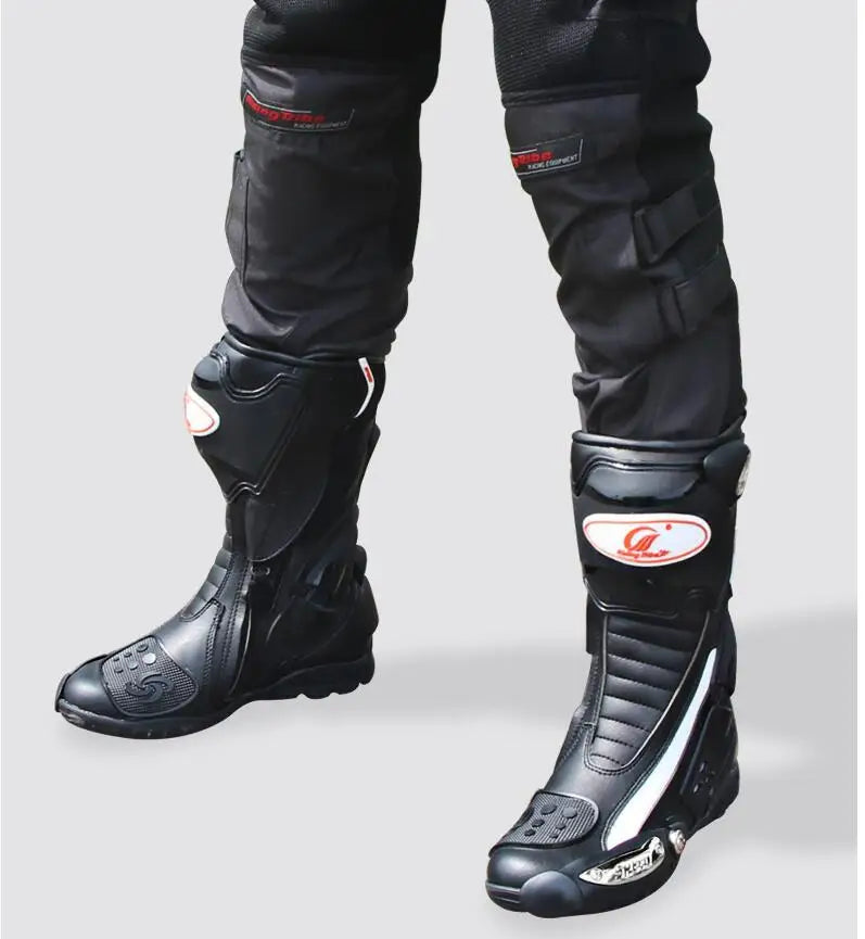Riding Tribe Motorcycle Riding Shoes Summer Off-road Road Racing Long Boots Knight Anti-drop Motorcycle Shoes Men racing shoes