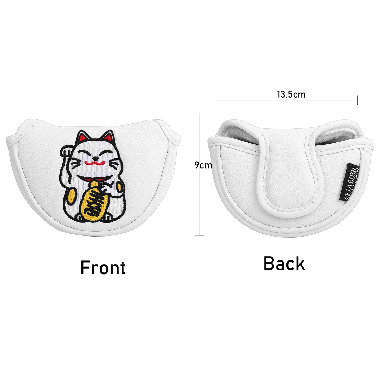 Crane Japan Embroidery Magnetic Closure Center shafted Golf Mallet Putter Headcover Golf Blade Putter Cover