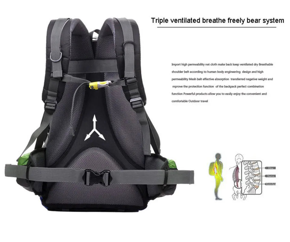 1Pcs Outdoor Sport Bag LOCAL LION 40L Backpacks Travel Bag Men Waterproof Rucksack Backpack