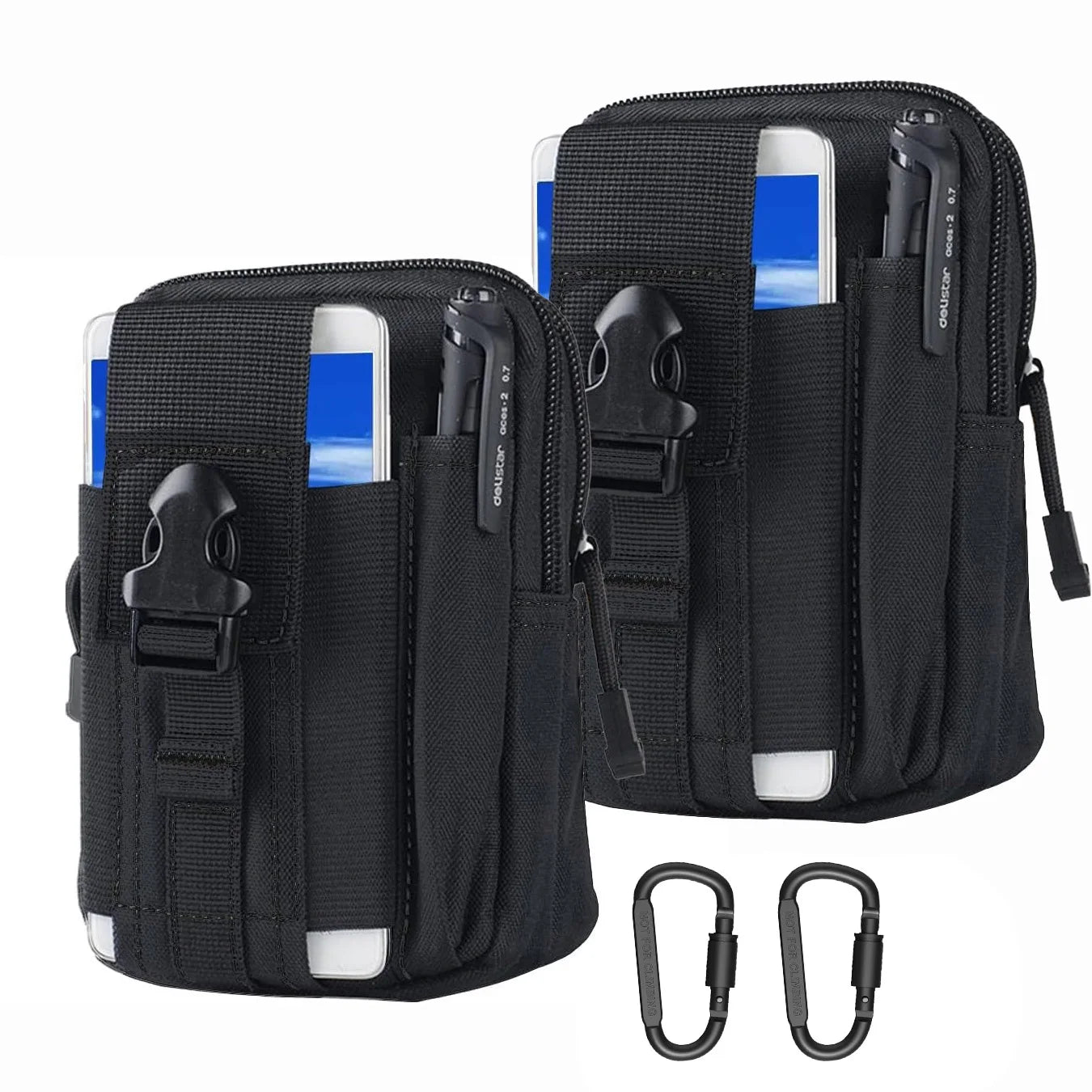 Waist Phone Leather Case Waist Belt Bag Universal Outdoor Smartphone Tool Leather Case Pocket for Travel Hiking  Mountaineering