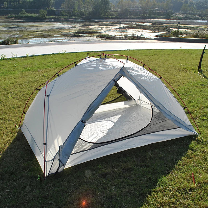 Ultralight Aluminum Poles Camping Tent for 2 Person, 4 Season, PU4000 Waterproof 210T Fabric, Easy to Set Up, Hiking Tents
