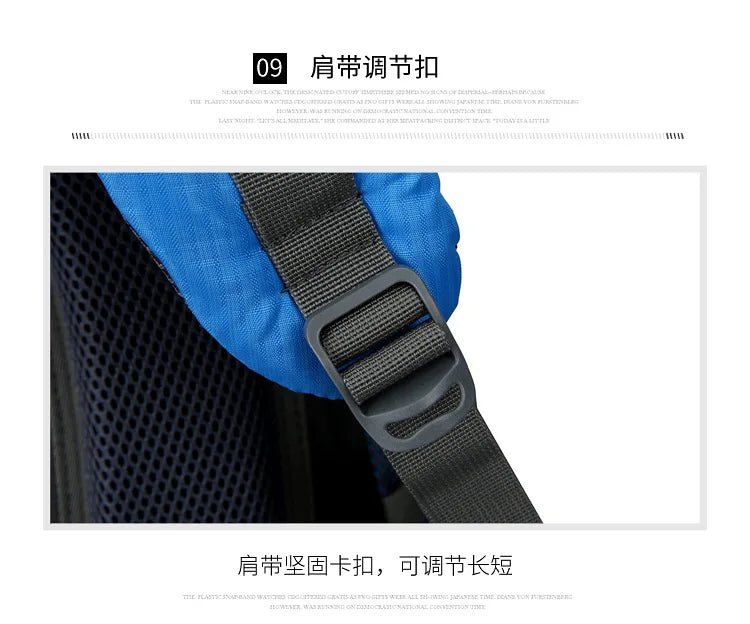 2025 cross-border outdoor hiking bag shoulder hiking sports bag waterproof bag backpack large capacity polyester backpack a001