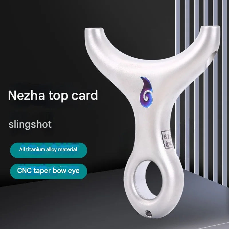 High Quality Titanium Alloy Slingshot Outdoor Hunting Top Card Catapult Tactical Game Professional Slingshot Hunting Accessories