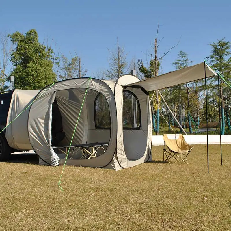 Portable Air Conditioner Camping Tent to Achieve the Freedom of Heat&Cooling, 7 Feet Height, Pop Up Family SUV Camping Tent