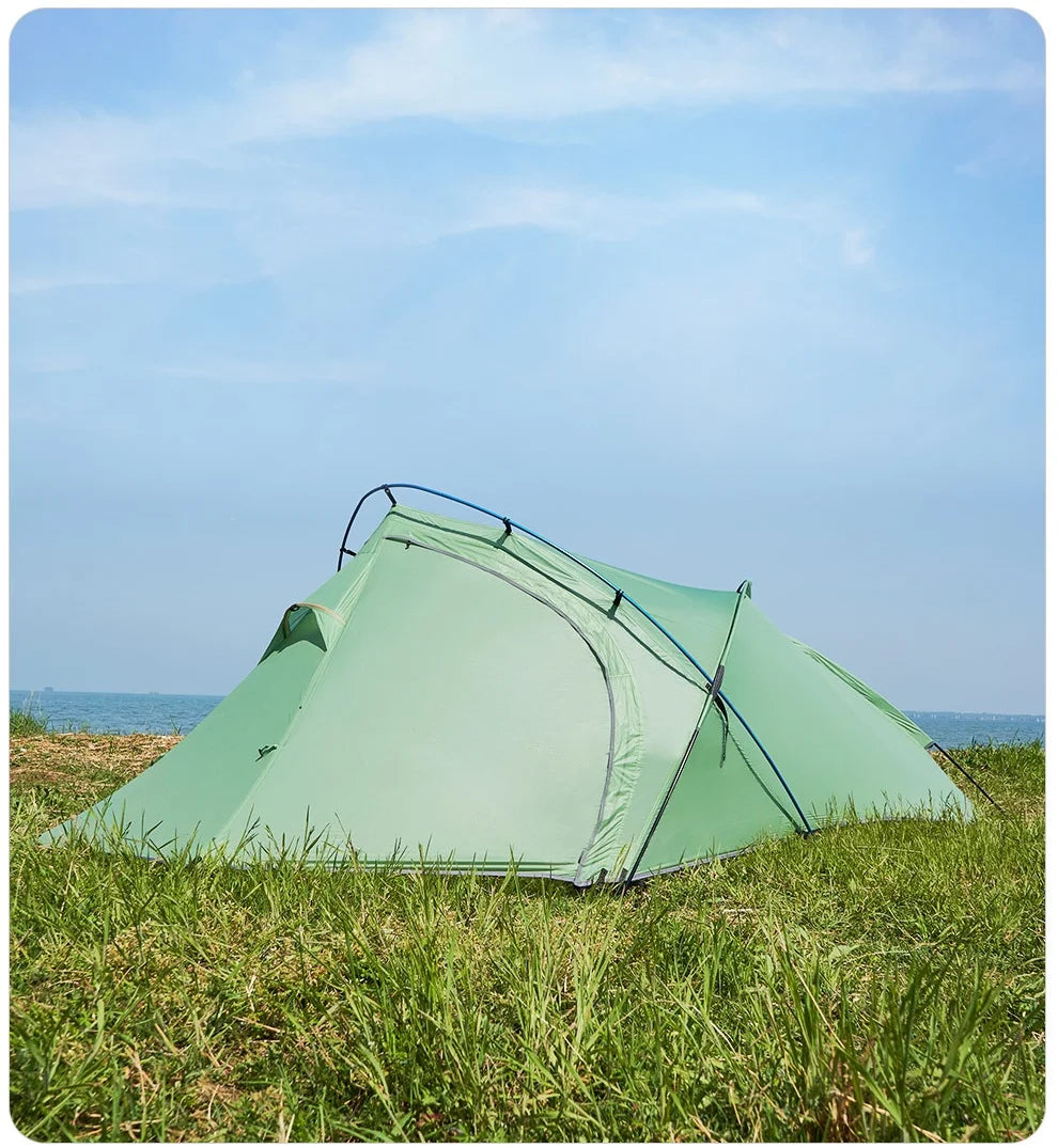 ASTA GEAR Frog2 Windproof Tent Outdoor Camping 2P Silicon Coating Lightweight Tent 10D Nylon Backpack Hiking Windproof Rainproof